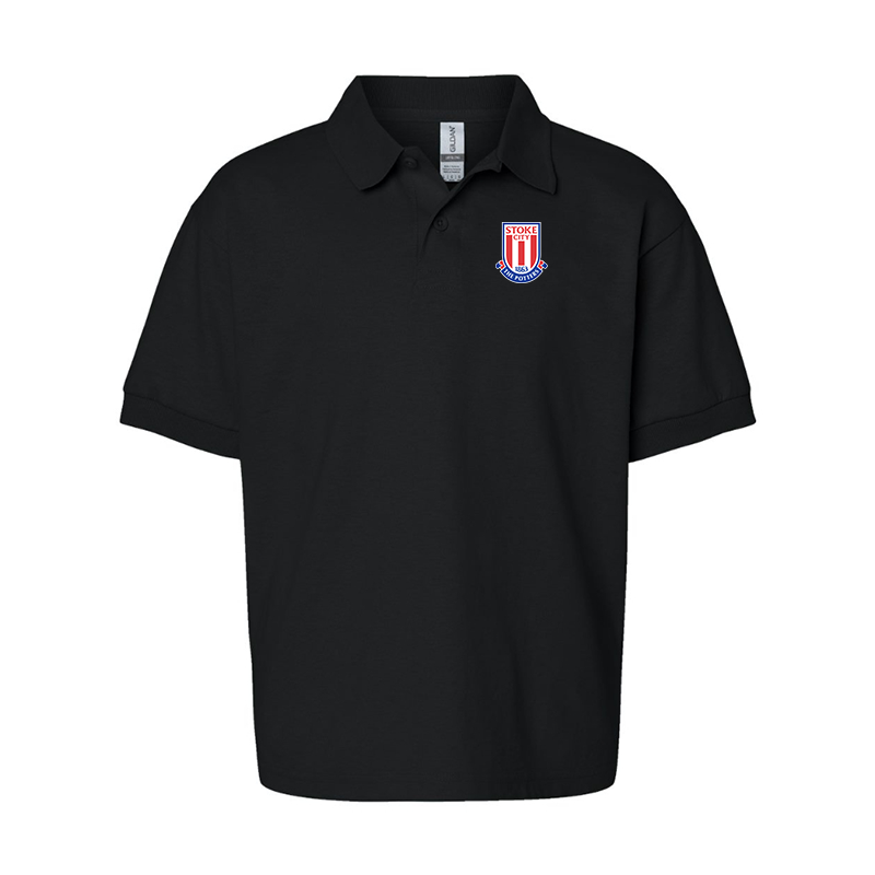 Youth Stoke City Soccer  Gildan Dry Blend Jersey Polo